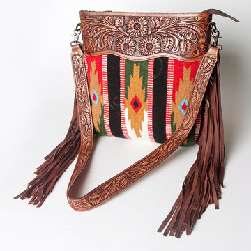 American Darling Signature Crossbody Hand Tooled Saddle Blanket Genuine Leather women bag western handbag purse